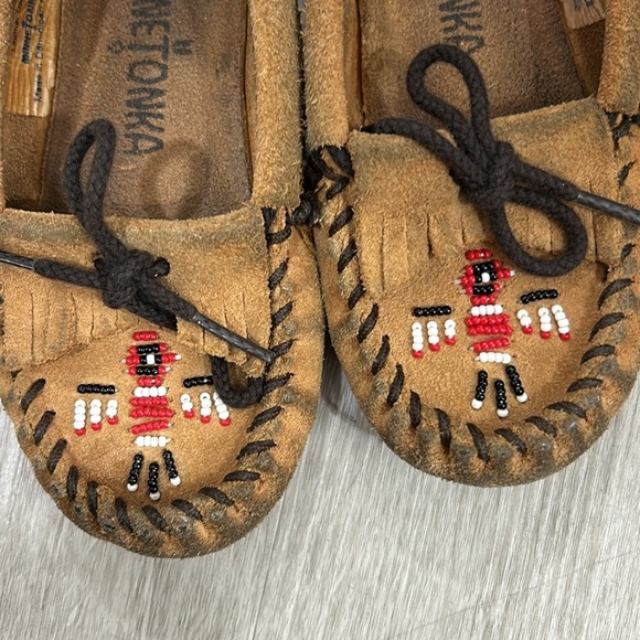 Minnetonka beaded leather mocassins - Picture 8 of 11